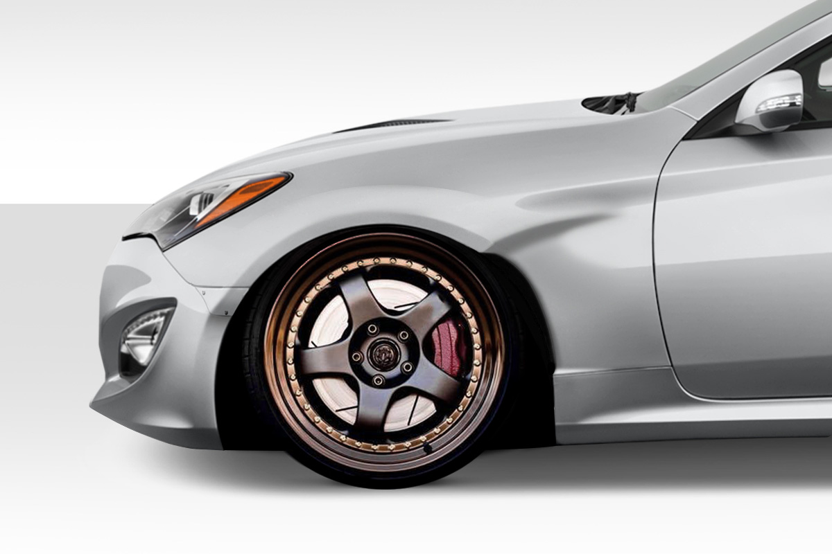 2010-2016 Hyundai Genesis Coupe 2DR Duraflex MSR V1 40mm Front Fenders  - 4 Piece