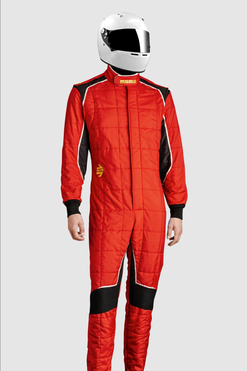 Momo Corsa Evo Driver Suits Size 48 (SFI 3.2A/5/FIA 8856-2000)-Red - TUCOEVORED48