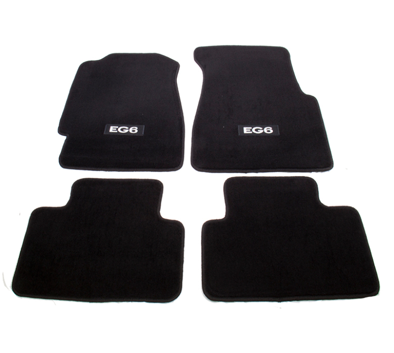 NRG Floor Mats - 92-95 Honda Civic 2DR (EG6 Logo) - 4pc. - FMR-120