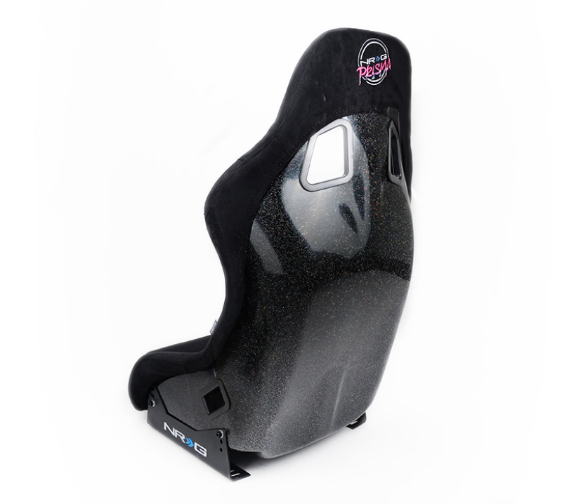 NRG FRP Bucket Seat Prisma Edition w/ Pearlized Back (Medium) - FRP-303BK-PRISMA