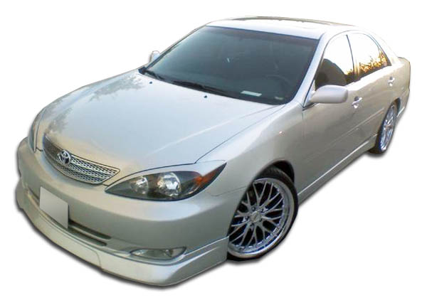 2002-2004 Toyota Camry Duraflex Vortex Body Kit - 5 Piece - Includes Vortex Front Lip Under Spoiler Air Dam (104216) Vortex Rear Add On Bumper Spat Extensions (104218) Vortex Side Skirts Rocker Panels (104217)