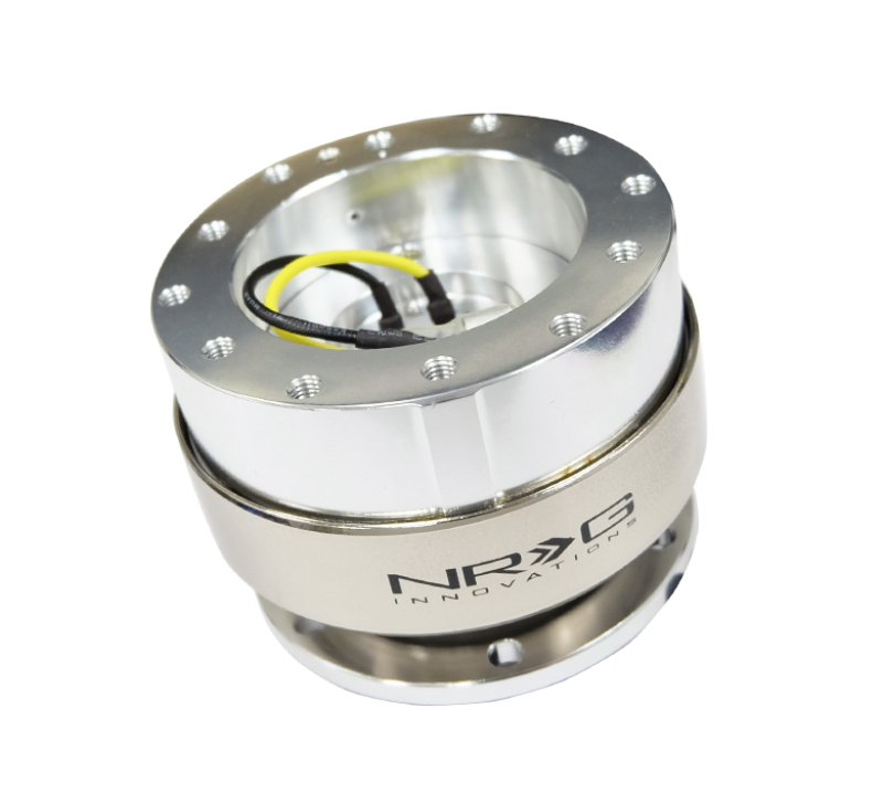NRG Quick Release Gen 2.0 - Silver Shiny Body / Brushed Silver Ring - SRK-200SSL
