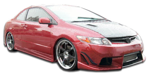 2006-2011 Honda Civic 2DR Duraflex Sigma Body Kit - 5 Piece - Includes Sigma Front Bumper Cover (104694) Sigma Rear Bumper Cover (104696) Sigma Side Skirts Rocker Panels (104695) Sigma Rear Wing Trunk Lid Spoiler (104697)