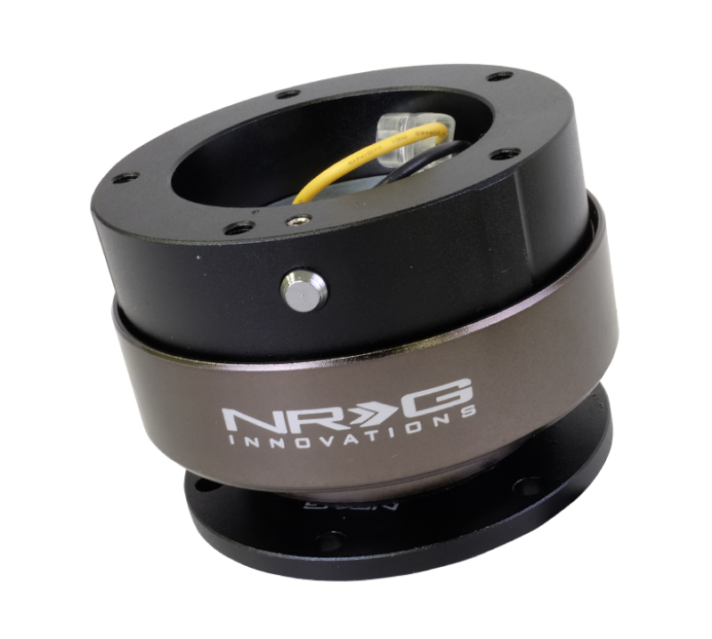 NRG Quick Release Kit Gen 2.5 - Black / Black Ring (6 Hole Base 5 Hole Top) - SRK-330BK