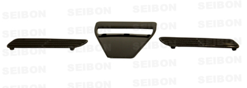 Seibon 08-09 Mitsubishi Evo X Carbon Fiber Hood Scoop - Only Fits OEM Hoods (Not Seibon Hoods) - HDS0809MITEVOX-OE