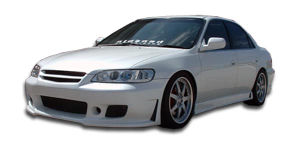 1998-2002 Honda Accord 4DR Duraflex B-2 Body Kit - 4 Piece - Includes B-2 Front Bumper Cover (101977) B-2 Rear Bumper Cover (101978) B-2 Side Skirts Rocker Panels (101979)