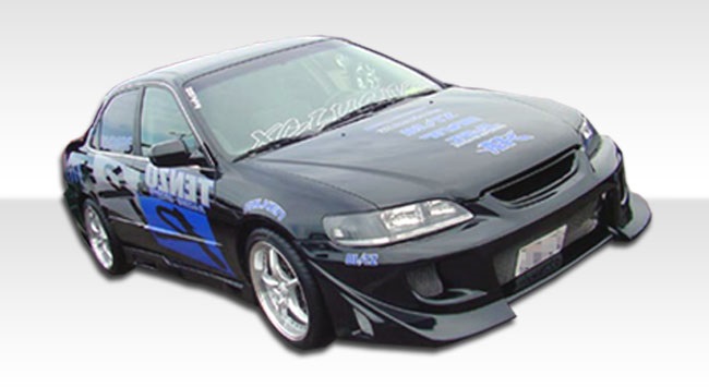 1998-2002 Honda Accord 4DR Duraflex Blits Body Kit - 4 Piece - Includes Blits Front Bumper Cover (101982) Spyder Rear Bumper Cover (101985) Spyder Side Skirts Rocker Panels (101986)