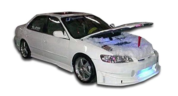 1998-2002 Honda Accord 4DR Duraflex Buddy Body Kit - 4 Piece - Includes Buddy Front Bumper Cover (101980) Buddy Rear Bumper Cover (101981) Spyder Side Skirts Rocker Panels (101986)