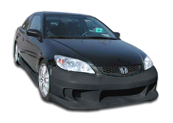 2004-2005 Honda Civic 4DR Duraflex TS-1 Body Kit - 4 Piece - Includes TS-1 Front Bumper Cover (102344) R34 Rear Bumper Cover (100245) R34 Side Skirts Rocker Panels (100246)