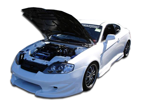 2003-2006 Hyundia Tiburon Duraflex Vader Body Kit - 4 Piece - Includes Vader Front Bumper Cover (100451) Vader Rear Bumper Cover (100452) Vader Side Skirts Rocker Panels (100453)