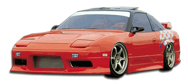 1989-1994 Nissan 240SX S13 2DR Duraflex M-1 Sport Body Kit - 4 Piece - Includes M-1 Sport Front Bumper Cover (100868) GP-1 Rear Bumper Cover (100850) M-1 Sport Side Skirts Rocker Panels (100870)