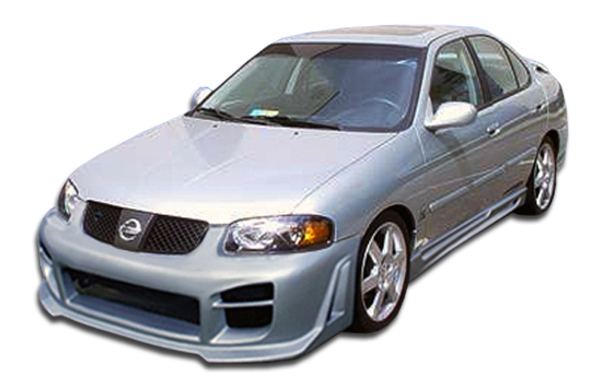 2004-2006 Nissan Sentra Duraflex R34 Body Kit - 4 Piece - Includes R34 Front Bumper Cover (100595) B-2 Rear Bumper Cover (103315) R34 Side Skirts Rocker Panels (100154)