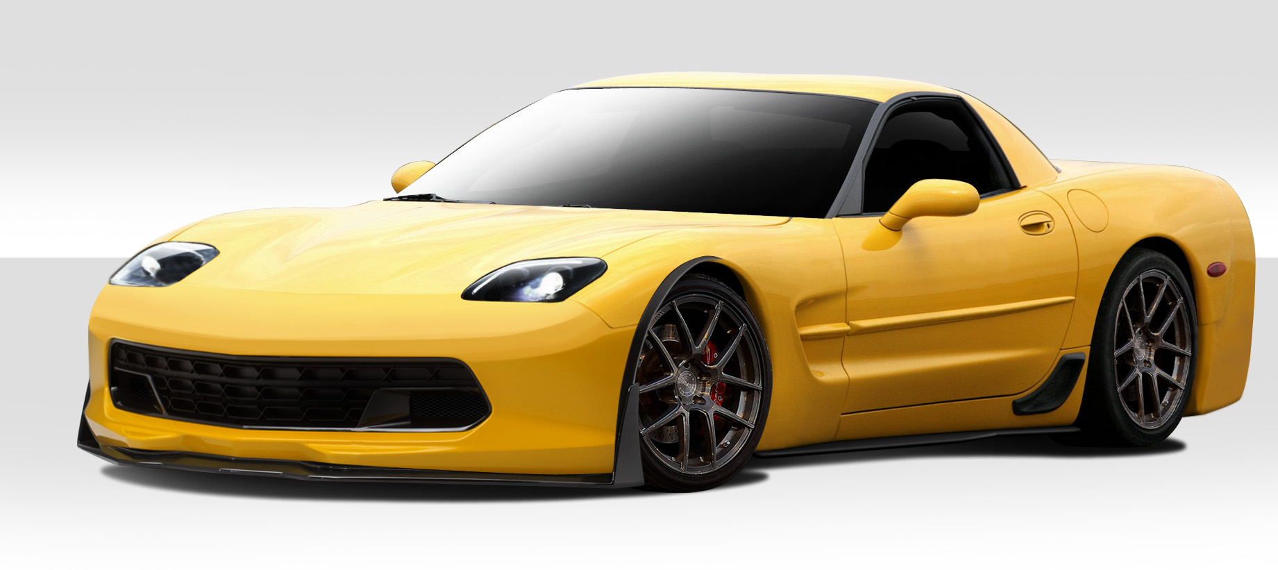 1997-2004 Chevrolet Corvette C5 Duraflex Stingray Z Body Kit - 4 Piece - Includes Stingray Z Front Bumper Cover (112341), Stingray Z Rear Bumper Cover (112340), Stingray Z Side Skirt Rocker Panels (112339)