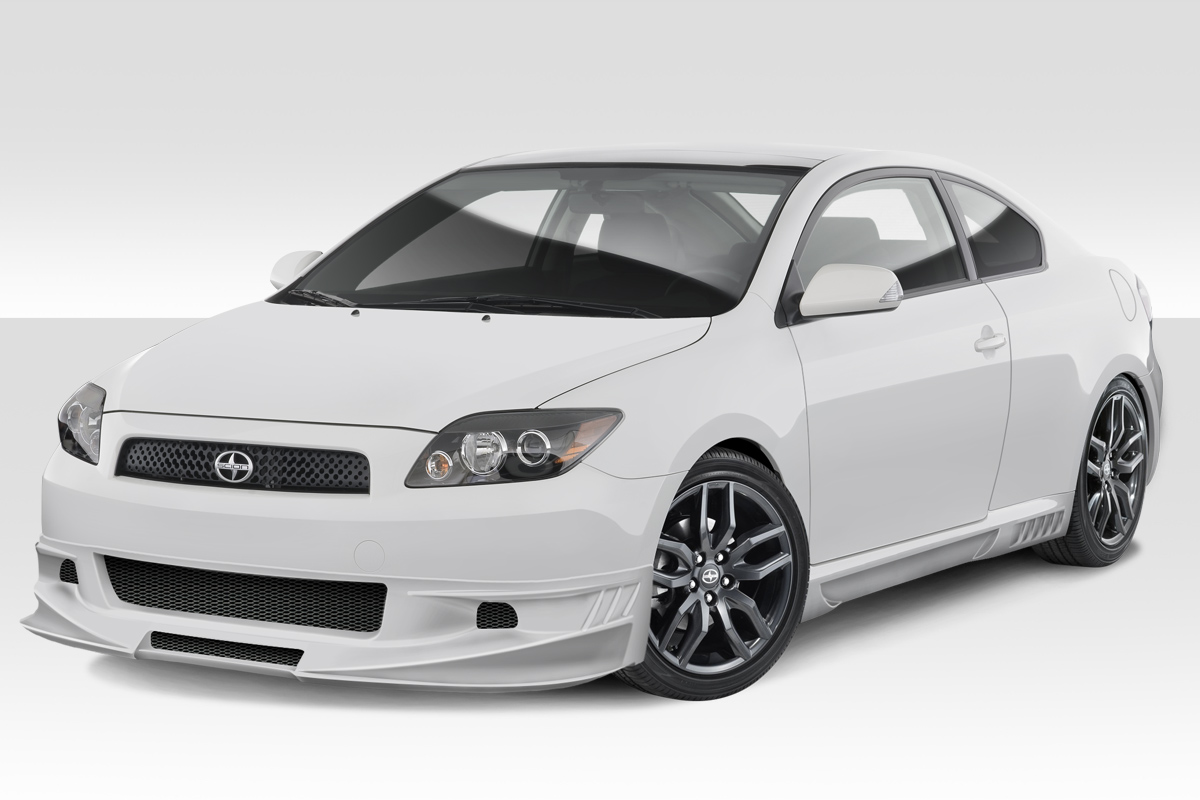 2005-2010 Scion TC Duraflex Racer Body Kit - 4 Piece - Includes Racer Front Lip (113901) Racer Side Skirts (113902) Racer Rear Lip (113903)