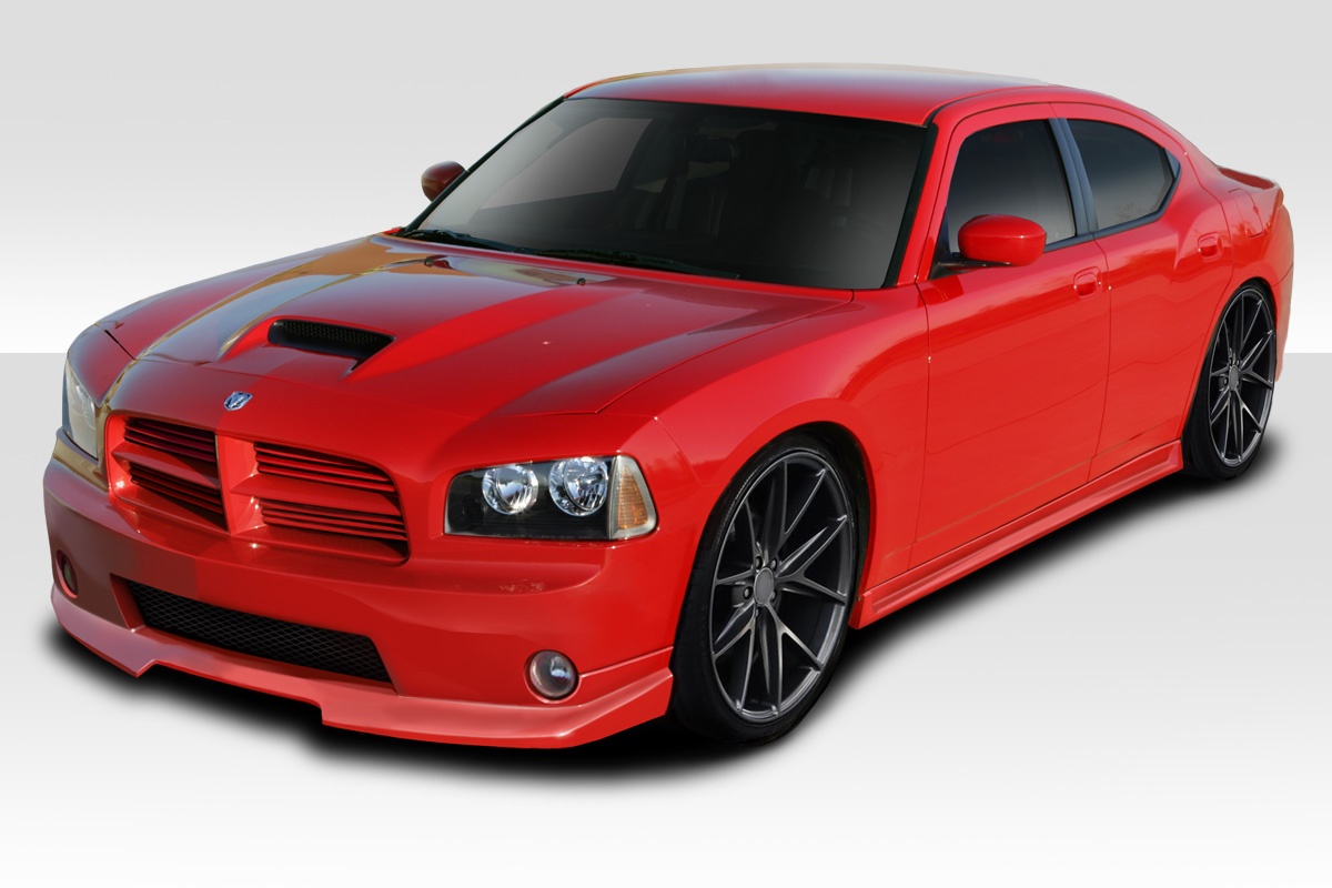 2006-2010 Dodge Charger Duraflex Markham Body Kit - 4 Piece - Includes Markham Front Bumper (114645) Markham Rear Bumper (114646) Markham Side Skirts (114647)