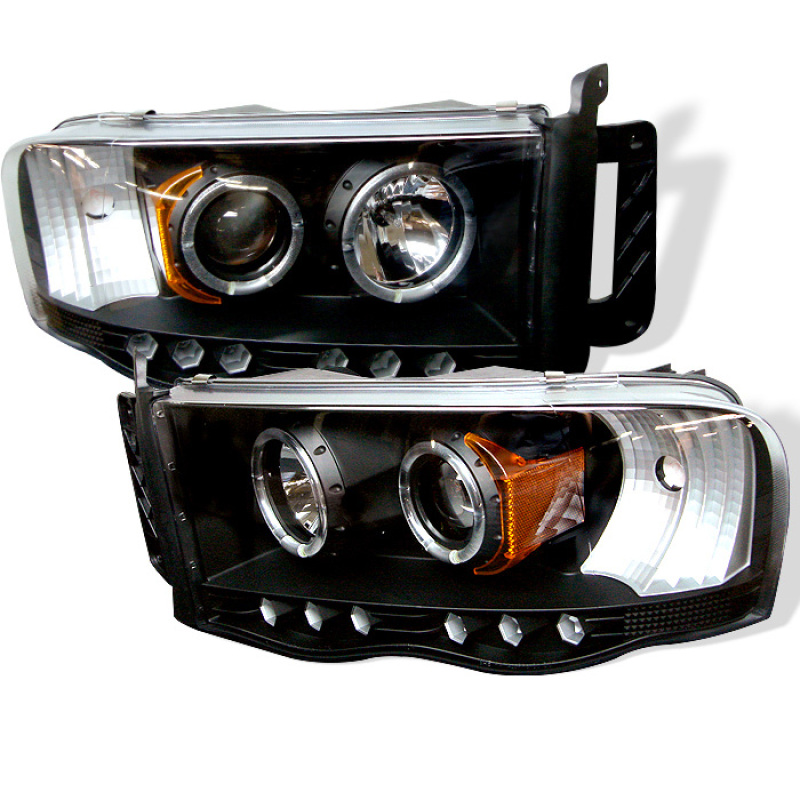 Spyder Dodge Ram 1500 02-05/Ram 2500 03-05 Projector Headlights LED Halo LED Blk PRO-YD-DR02-HL-BK - 5009975
