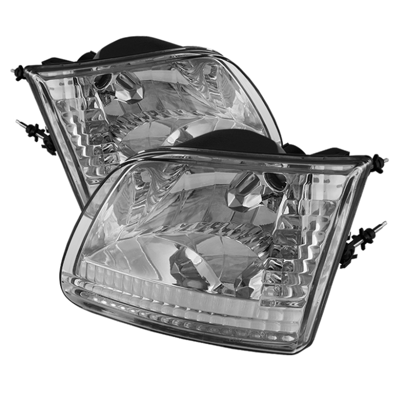 Xtune Ford F150 97-03 / Expedition 97-02 Crystal Headlights Chrome HD-JH-FF15097-C - 5070364
