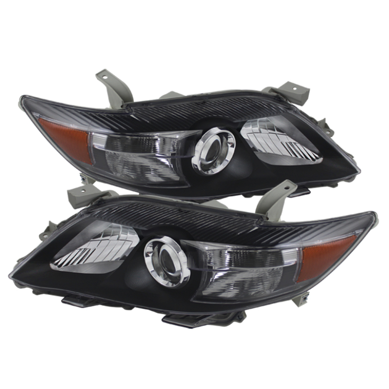 Xtune Toyota Camry 10-11 ( USa Built/Nal ) Amber Projector Headlights Black HD-JH-TCAM10-AM-BK - 5072870