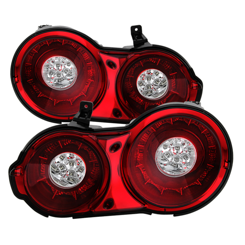 Spyder 09-15 Nissan GTR LED Tail Lights Red Clear ALT-YD-NGTR09-LED-RC - 5082008