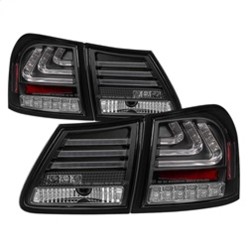 Spyder 07-11 Lexus GS 350 LED Tail Lights Black ALT-YD-LGS06-LED-BK - 5082596