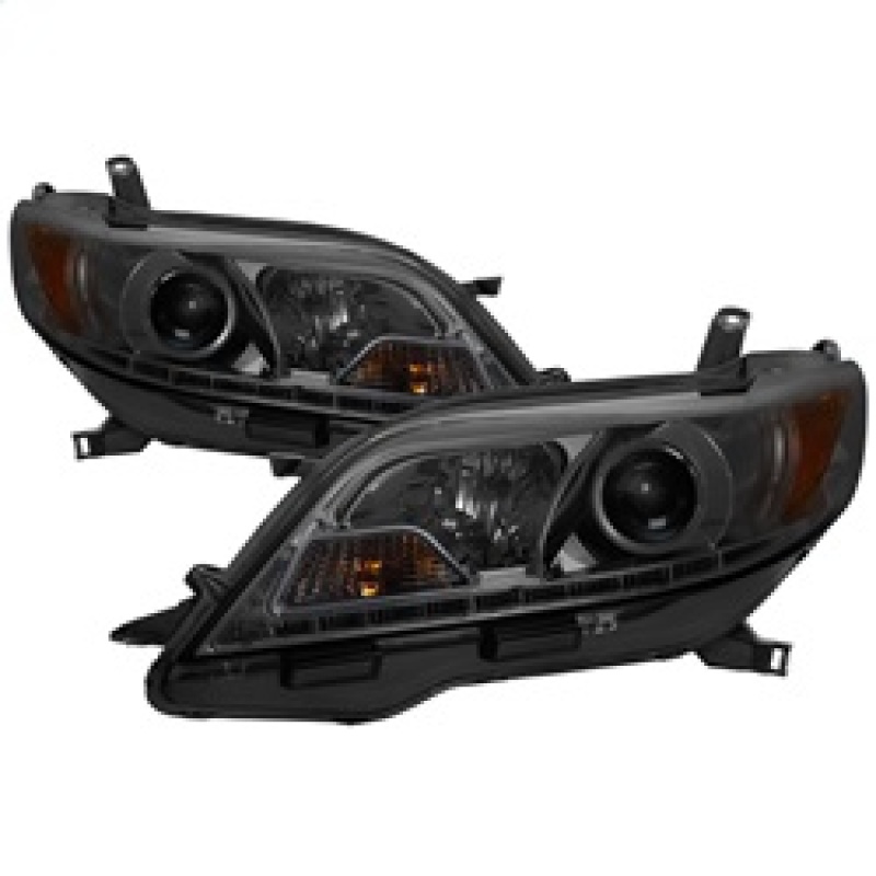 Spyder 11-14 Toyota Sienna Projector Headlights - DRL LED - Smoke PRO-YD-TSEN11-DRL-SM - 5083999