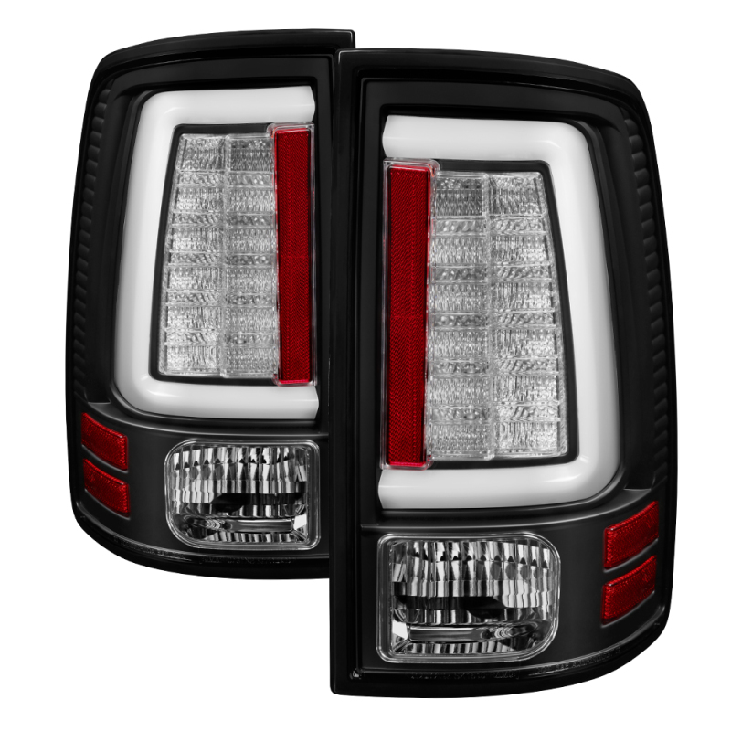 Spyder 09-16 Dodge Ram 1500 Light Bar LED Tail Lights - Black ALT-YD-DRAM09V2-LED-BK - 5084026