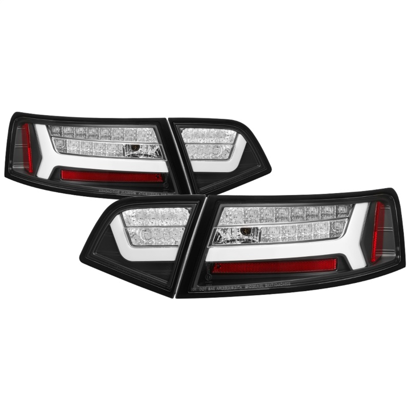 Spyder 09-12 Audi A6 LED Tail Lights - Black (ALT-YD-AA609-LED-BK) - 5085160