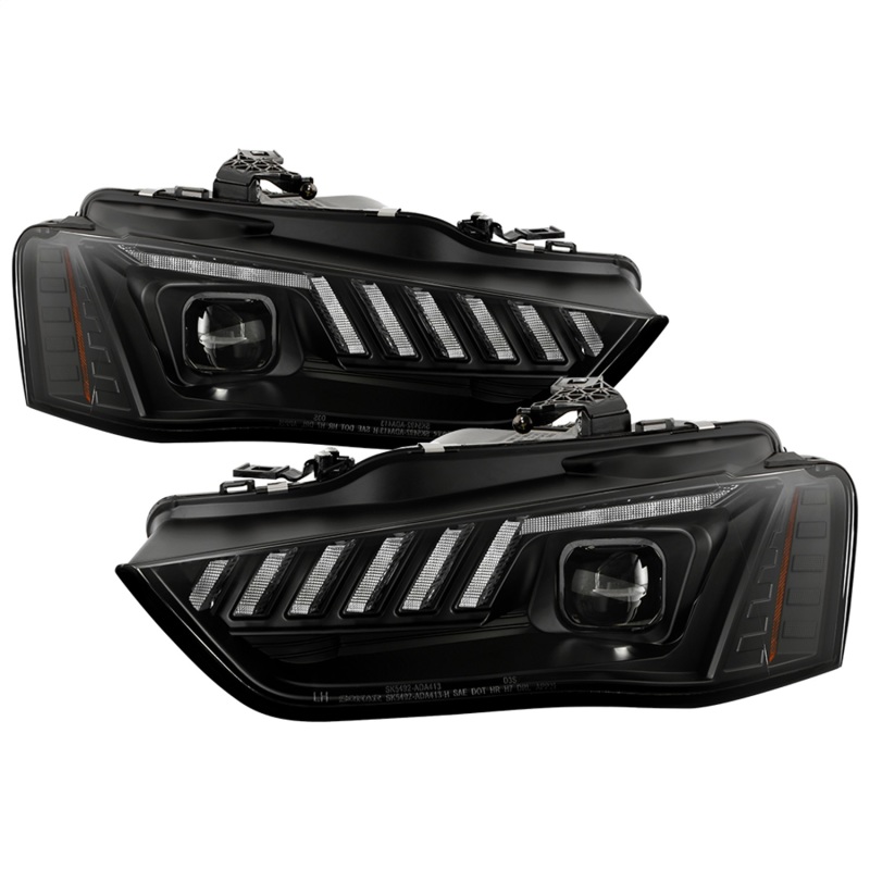 Spyder 13-16 Audi A4/S4 Halogen Model Only Projector Headlights - Black PRO-YD-AA413HALSI-BK - 5088321