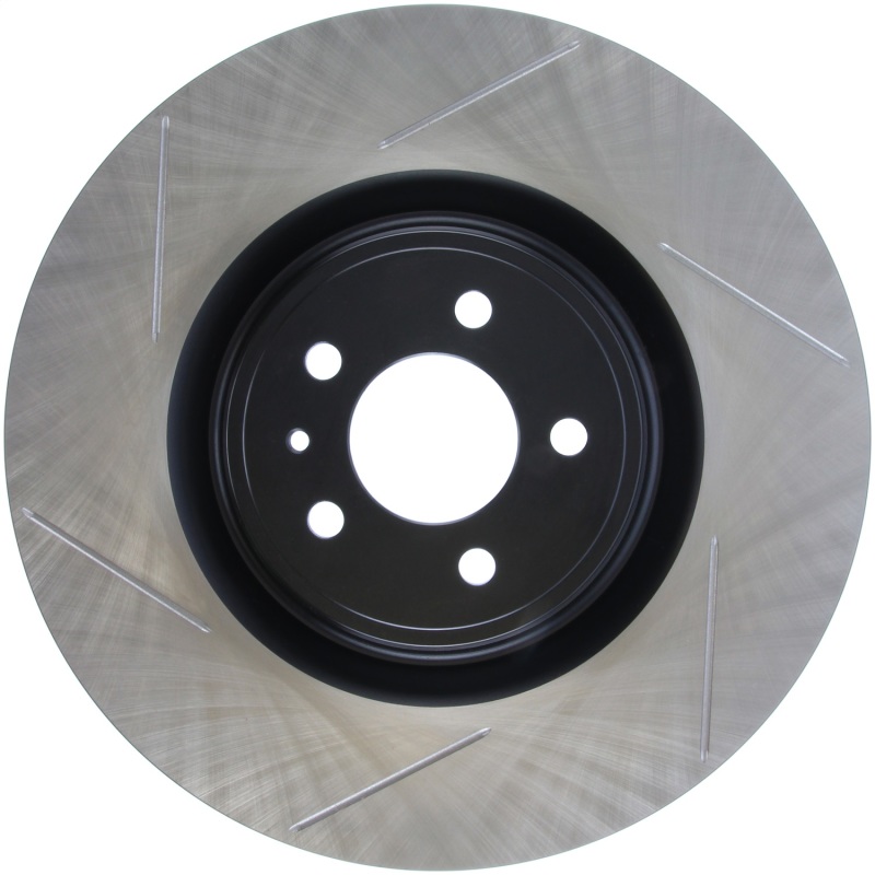 StopTech Premium High Carbon 13-14 Ford Mustang/Shelby GT500 Right Front Disc Slotted Brake Rotor - 126.61106SR