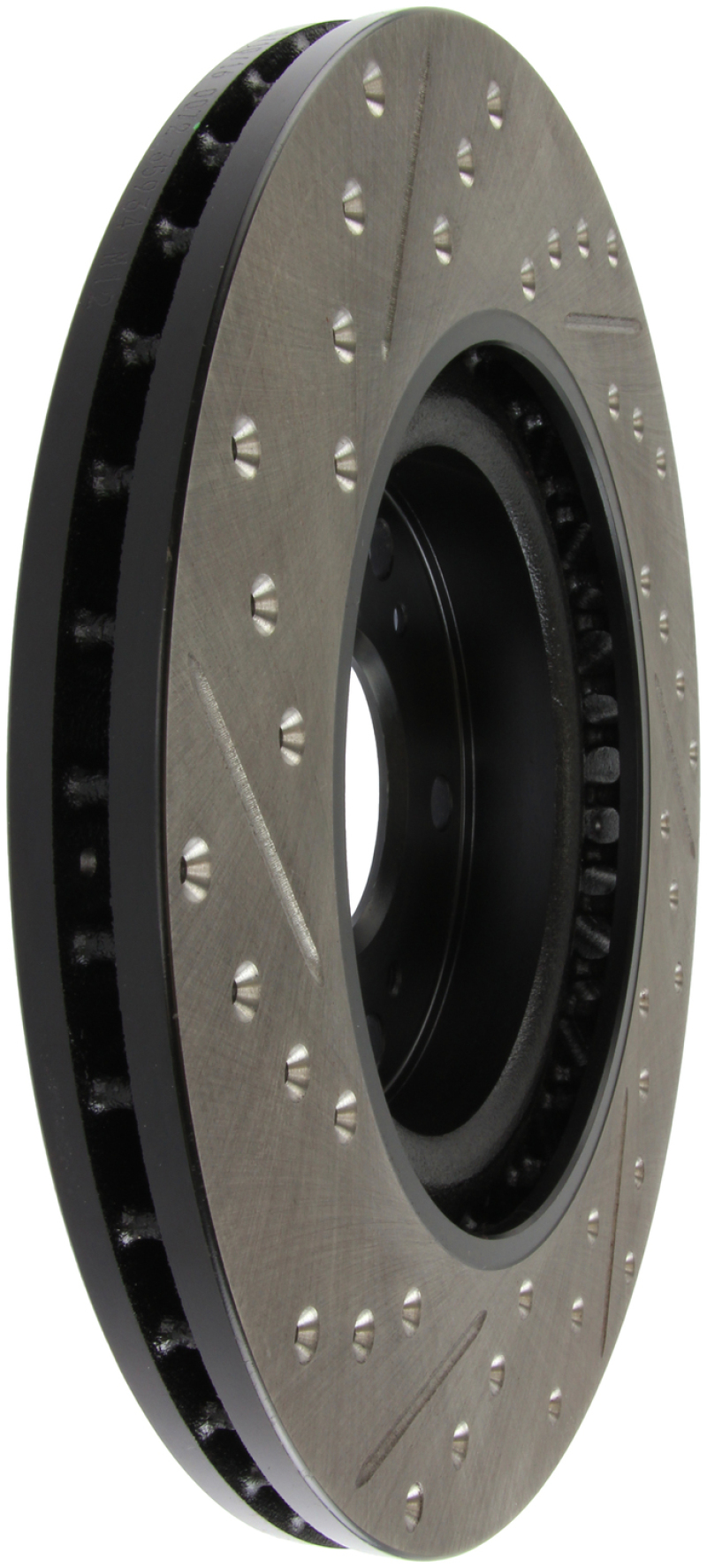 StopTech 02-06 Acura RSX Type S / 06-09 Honda Civic Si Slotted & Drilled Left Front Rotor - 127.40057L
