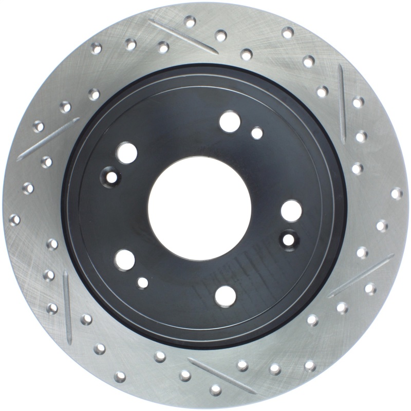 StopTech 09-10 Acura TSX / 08-10 Honda Accord Coupe/05-10 Sedan Left Rear Slotted & Drilled Rotor - 127.40068L