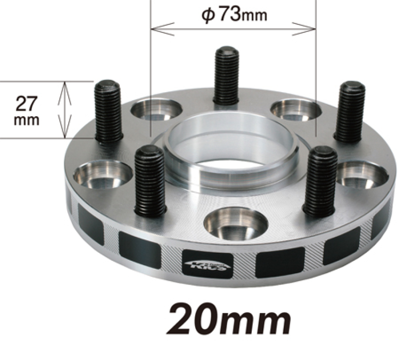 Project Kics 20mm Thick 12x1.50 64mm Hub 5-114.3 Wide Tread Spacers - W5120W164