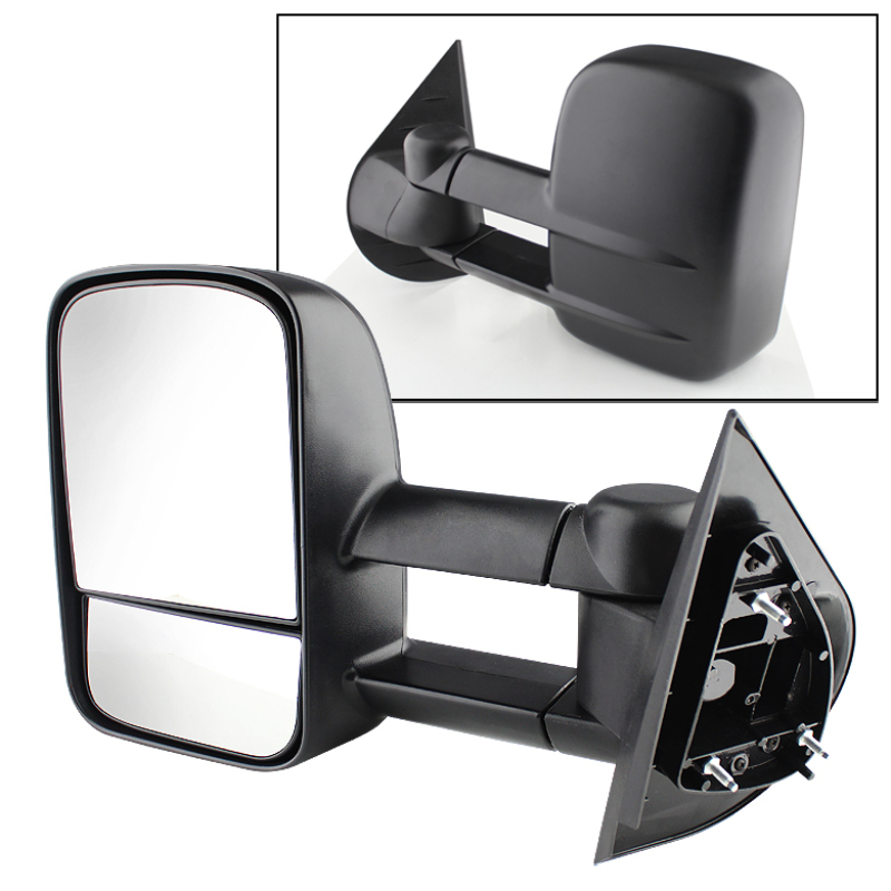 Xtune Chevy Silverado 07-12 Manual Extendable Power Heated Adjust Mirror Left MIR-CSIL07-PW-L - 9924996