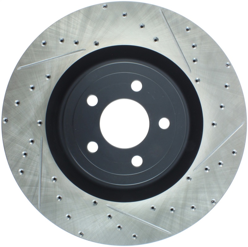StopTech Slotted & Drilled Sport Brake Rotor - 2015 Ford Mustang GT - Front Left - 127.61116L