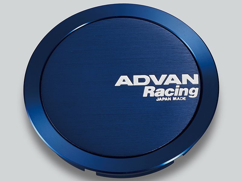Advan 63mm Full Flat Centercap - Blue Anodized - V2083