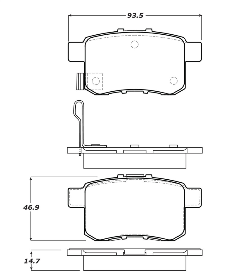 StopTech Performance Touring Brake Pads - 308.13360