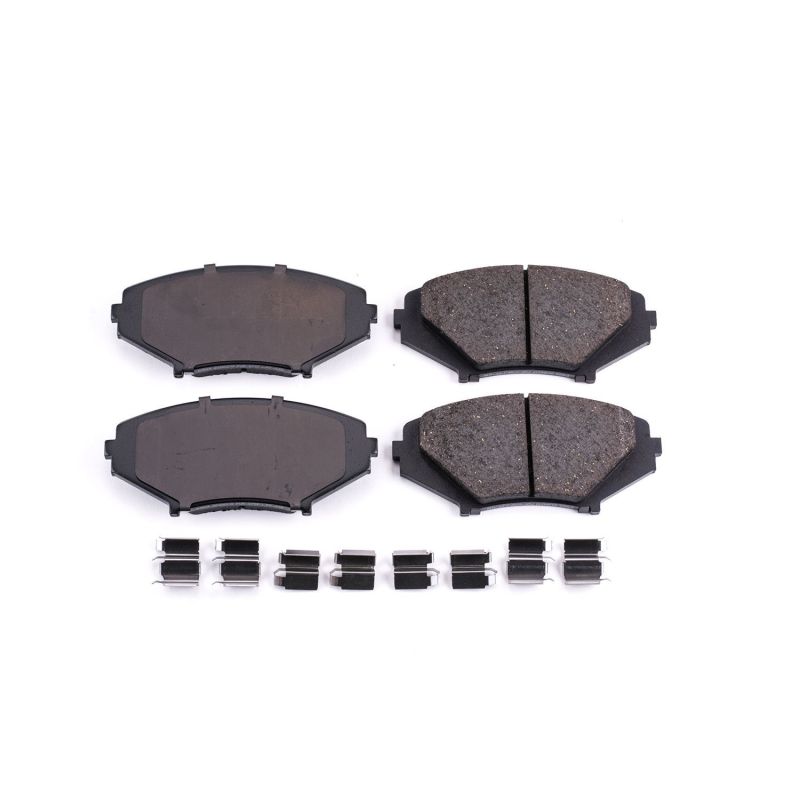 Power Stop 04-11 Mazda RX-8 Front Z17 Evolution Ceramic Brake Pads w/Hardware - 17-1009