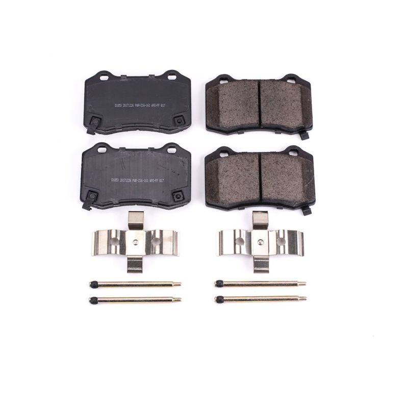 Power Stop 04-07 Cadillac CTS Rear Z17 Evolution Ceramic Brake Pads w/Hardware - 17-1053