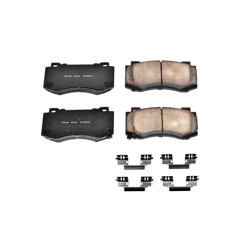 Power Stop 05-10 Chrysler 300 Front Z17 Evolution Ceramic Brake Pads w/Hardware - 17-1298