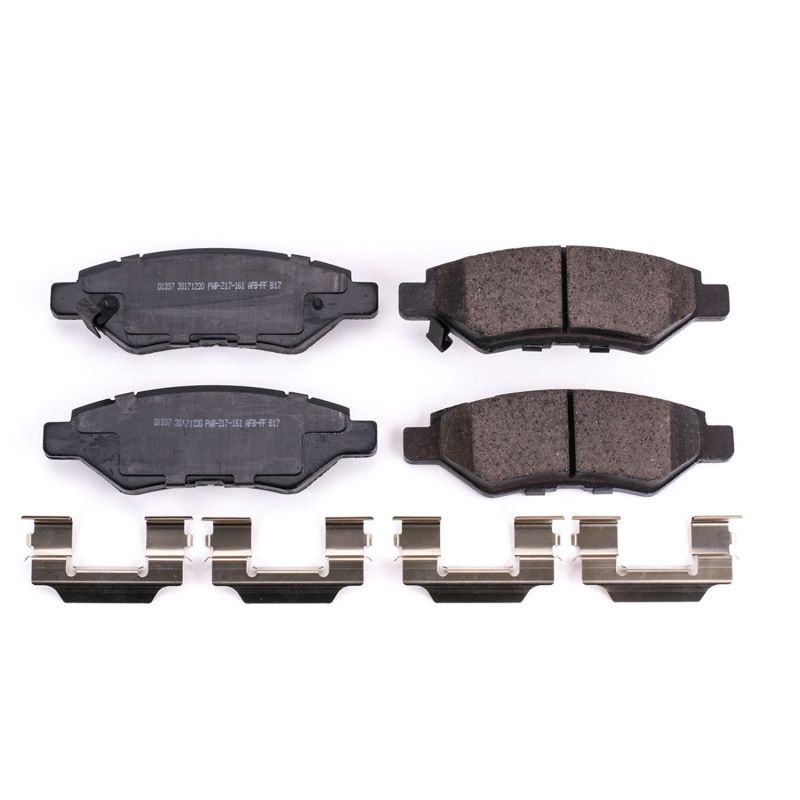 Power Stop 08-14 Cadillac CTS Rear Z17 Evolution Ceramic Brake Pads w/Hardware - 17-1337
