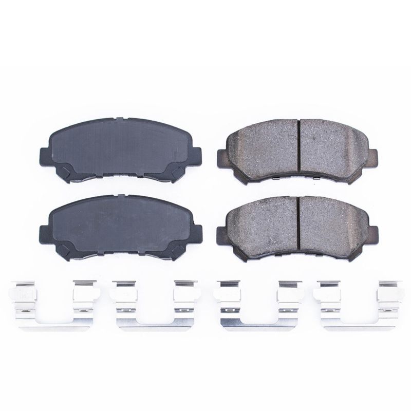 Power Stop 08-13 Nissan Rogue Front Z17 Evolution Ceramic Brake Pads w/Hardware - 17-1338