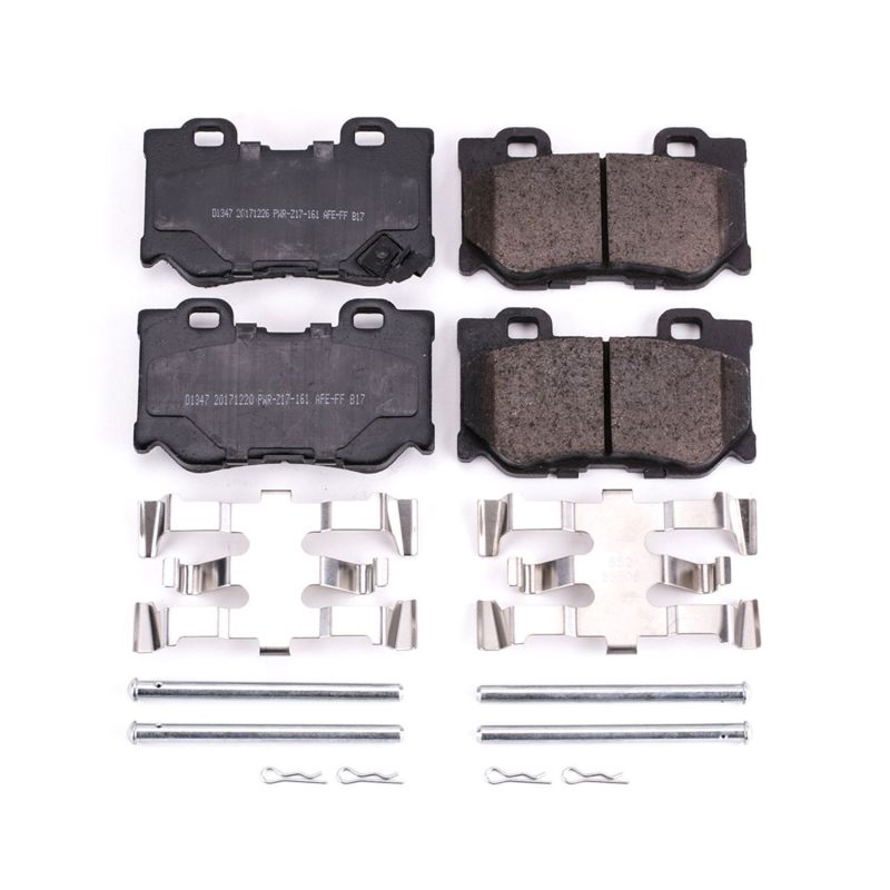 Power Stop 09-13 Infiniti FX50 Rear Z17 Evolution Ceramic Brake Pads w/Hardware - 17-1347