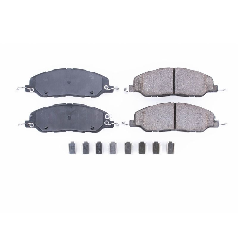 Power Stop 11-14 Ford Mustang Front Z17 Evolution Ceramic Brake Pads w/Hardware - 17-1463