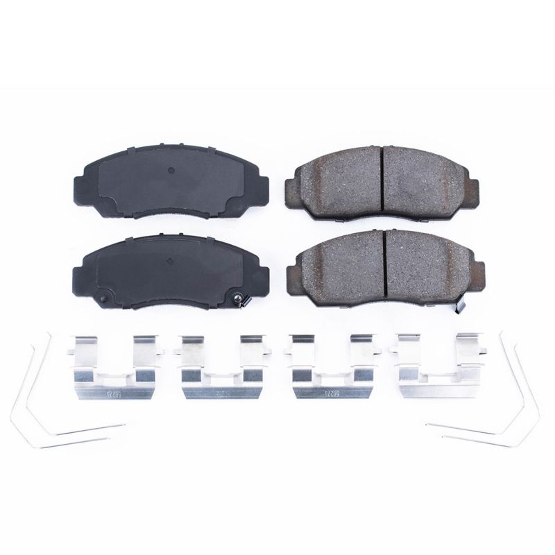 Power Stop 06-15 Honda Civic Front Z17 Evolution Ceramic Brake Pads w/Hardware - 17-1608