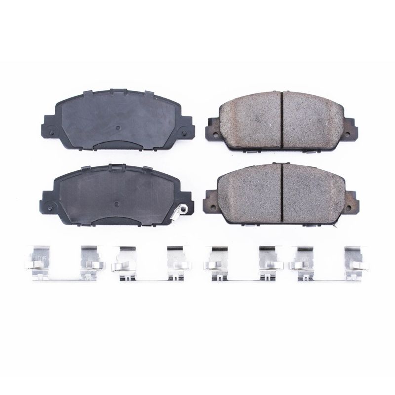 Power Stop 13-19 Honda Accord Front Z17 Evolution Ceramic Brake Pads w/Hardware - 17-1654