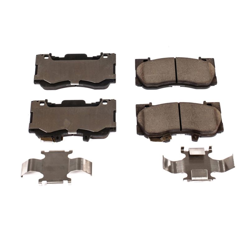 Power Stop 15-19 Ford Mustang Front Z17 Evolution Ceramic Brake Pads w/Hardware - 17-1784