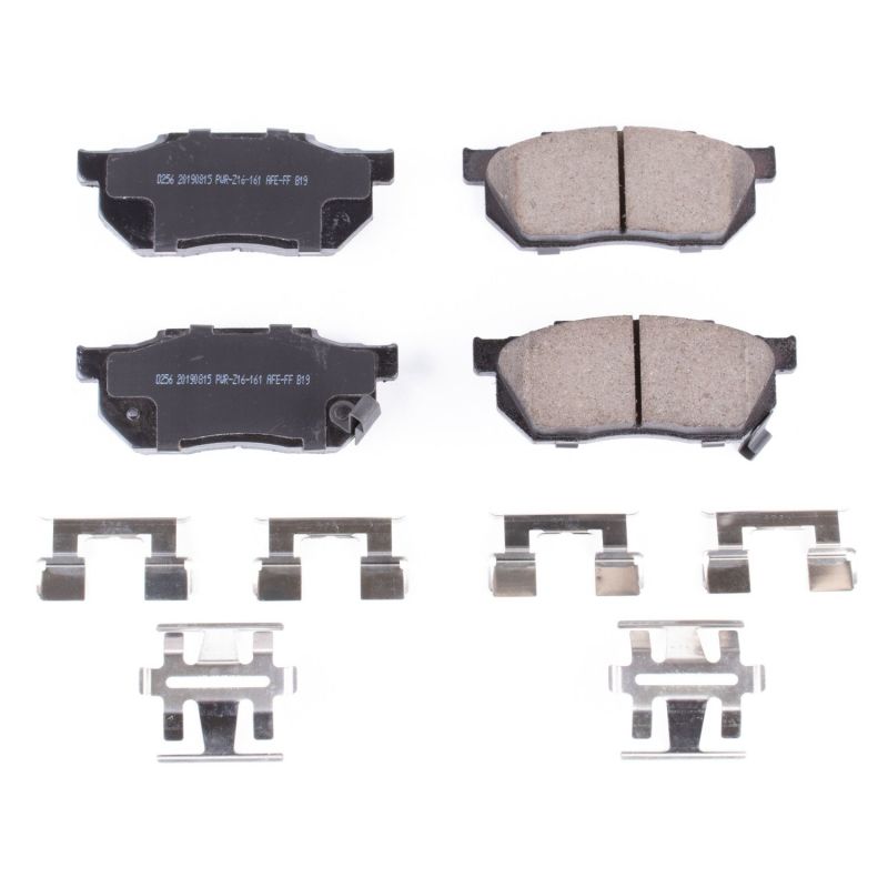 Power Stop 88-91 Honda CRX Front Z17 Evolution Ceramic Brake Pads w/Hardware - 17-256