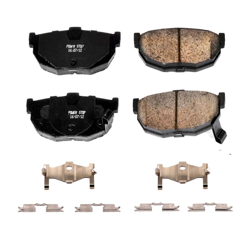 Power Stop 94-06 Hyundai Elantra Rear Z17 Evolution Ceramic Brake Pads w/Hardware - 17-323