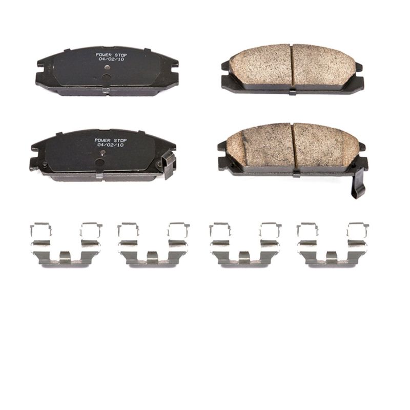 Power Stop 86-89 Acura Integra Front Z17 Evolution Ceramic Brake Pads w/Hardware - 17-334