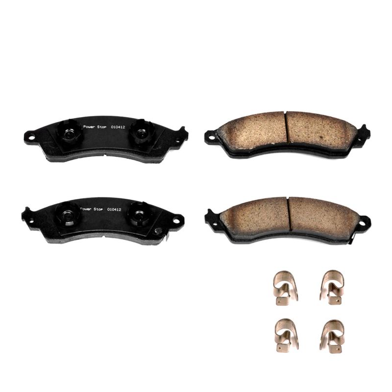Power Stop 87-92 Chevrolet Camaro Front Z17 Evolution Ceramic Brake Pads w/Hardware - 17-412